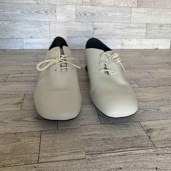 Camper Casi Myra Oxford Flats Lace Up White Scallop Edges Women's 39 US 8.5 - Picture 3 of 9